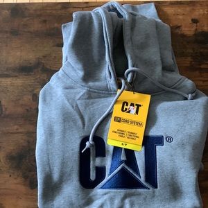 Gray CAT hooded sweatshirt